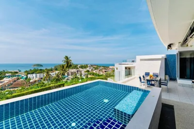 Ático de cuatro dormitorios con piscina privada y vistas al mar — The View Phuket By RESAVA
